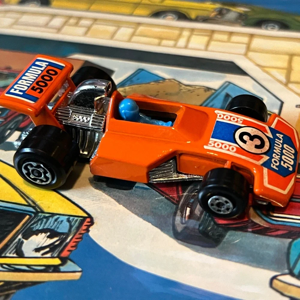 Vintage Matchbox Superfast No. 36 Formula 5000 1975 Lesney England Orange #3